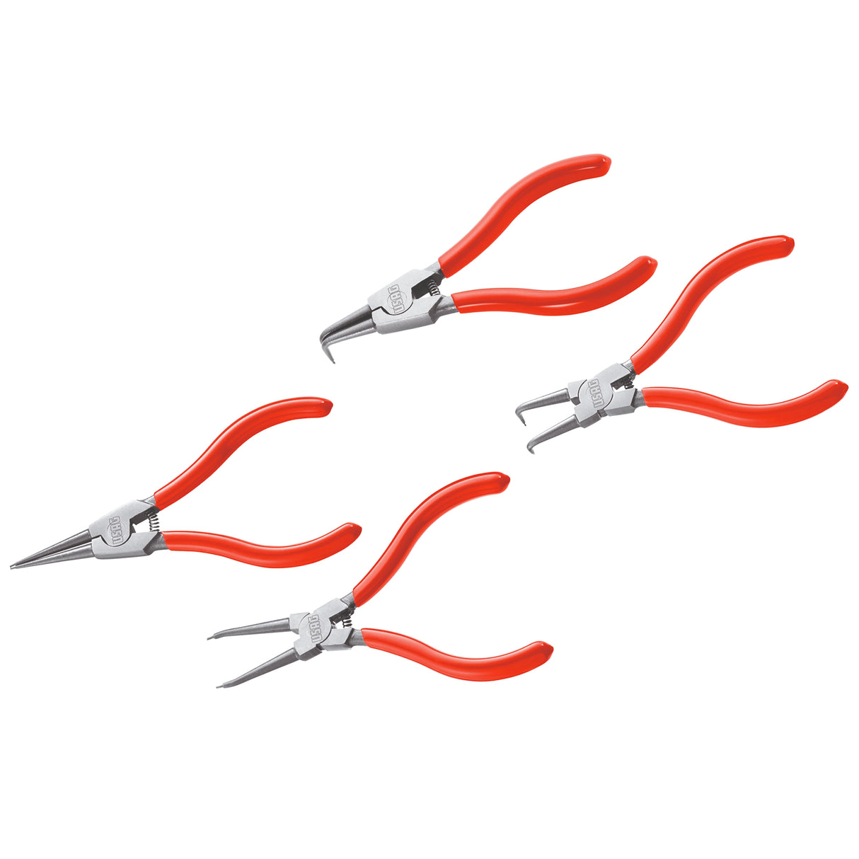 Serie 4 pinze per anelli elastici Usag 127 C/SE4S