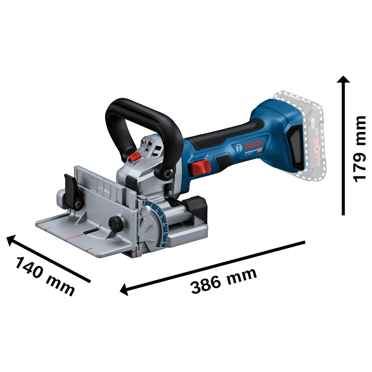 Fresatrice per tasselli piatti Bosch PRO GFF 18V-22