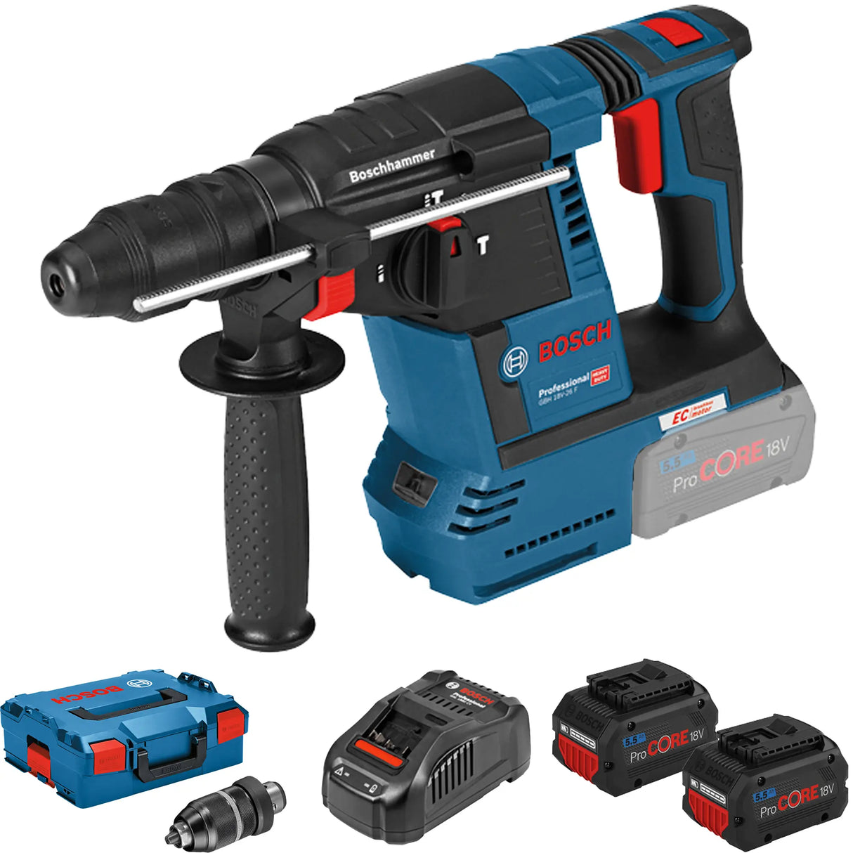 Martello Perforatore Bosch GBH 18V-26F PRO 18V 5.5Ah