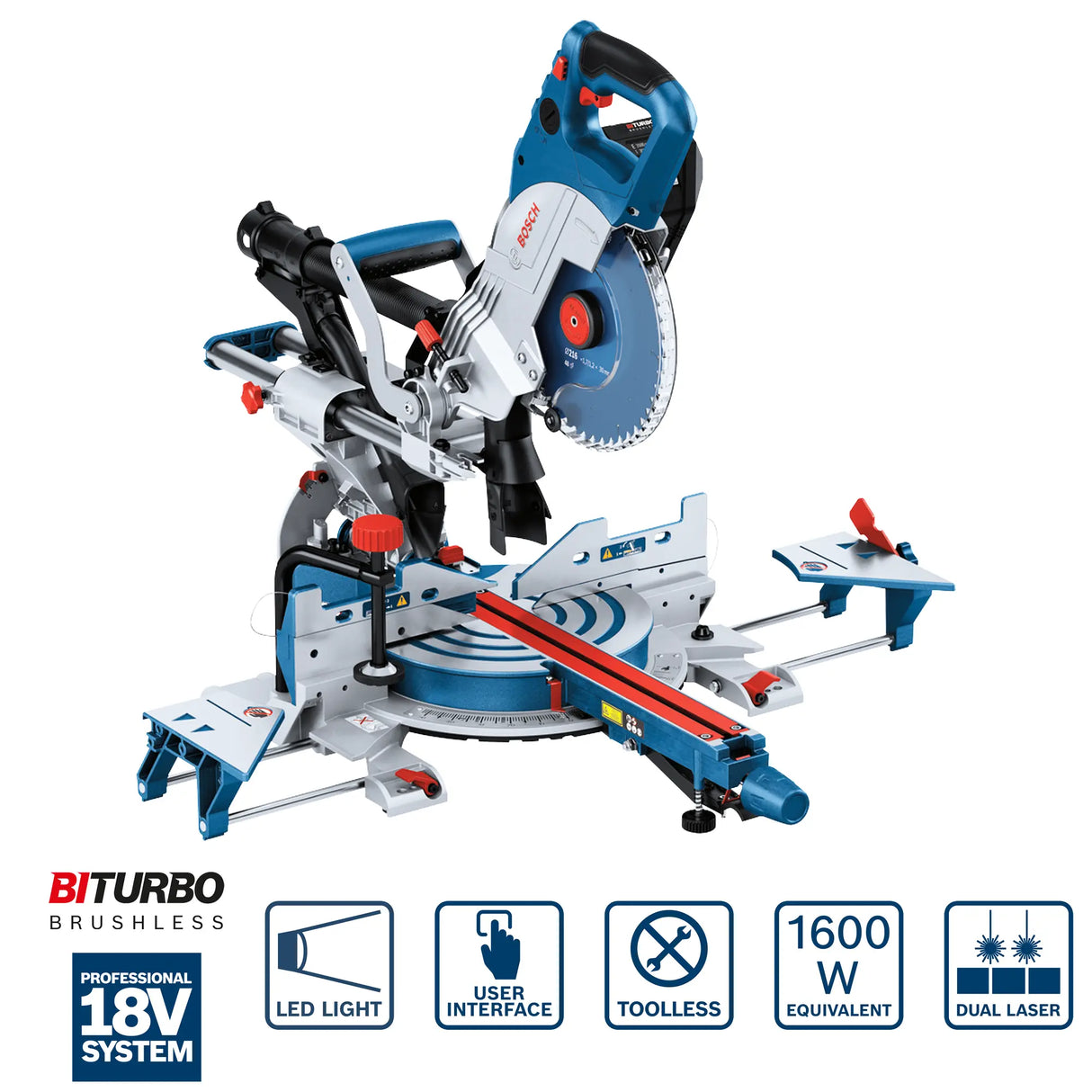 Troncatrice a batteria Bosch GCM 18V-216 DC