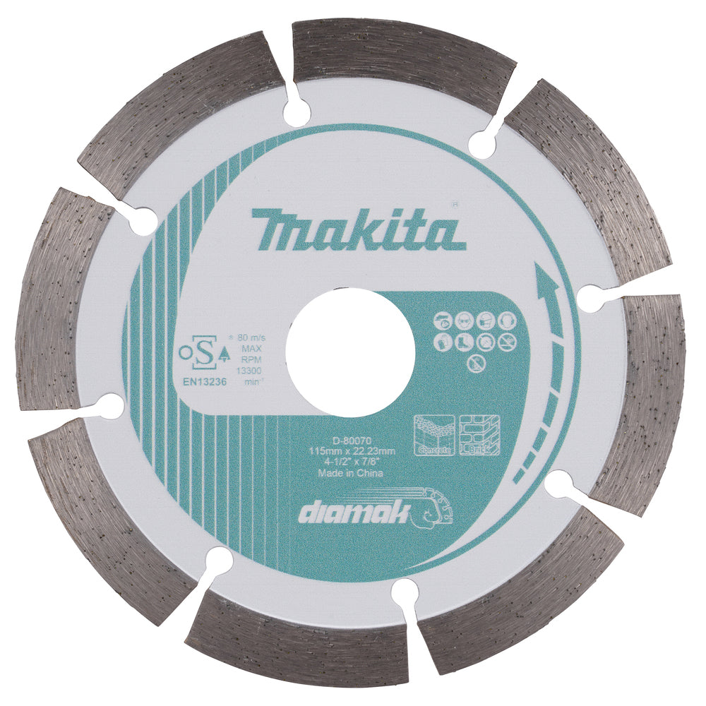 D-80070 - Segmented Diamond Blade Makita D-80070 115mm - Image 2