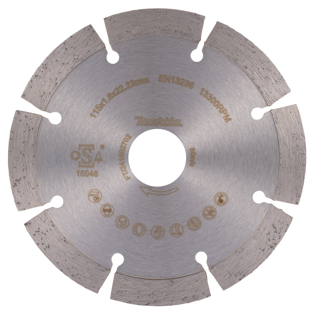 D-80070 - Segmented Diamond Blade Makita D-80070 115mm - Image 3