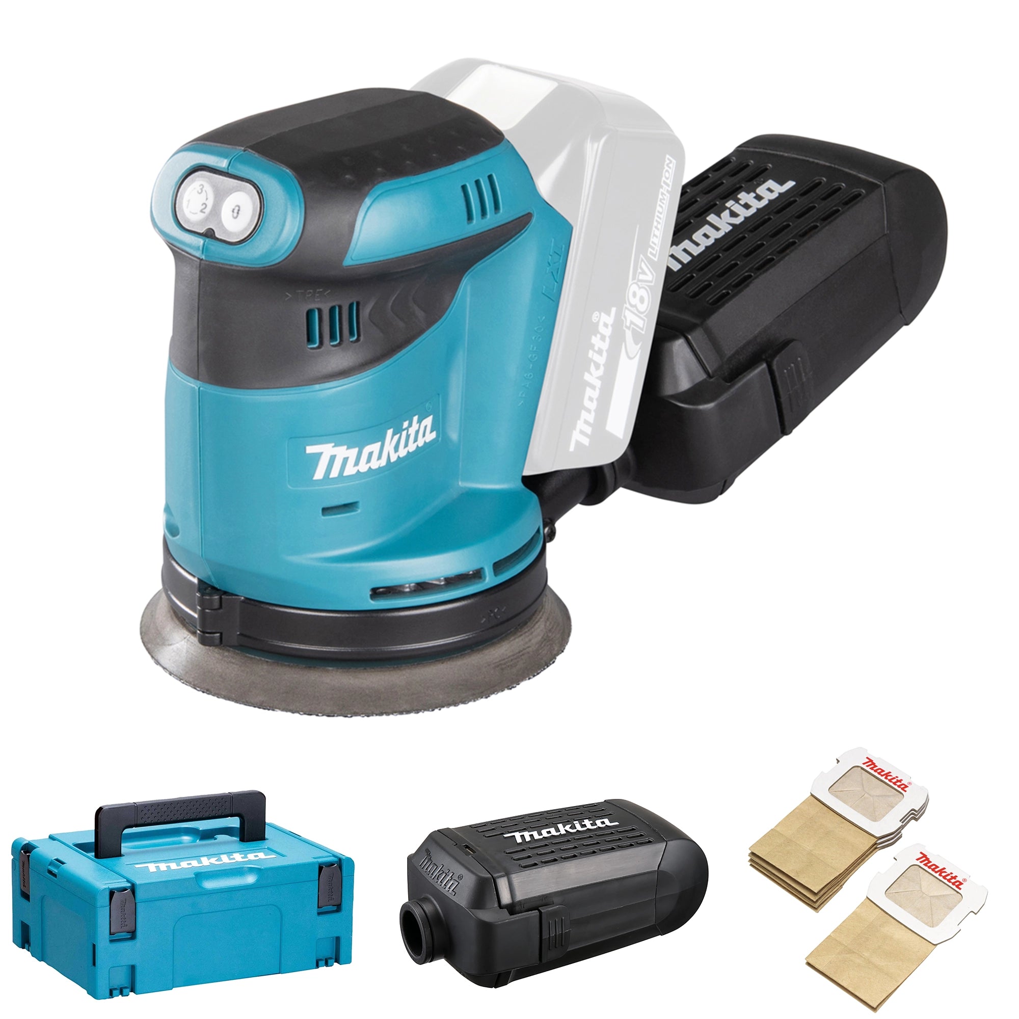 Makita DBO180ZJ 18V orbital sander