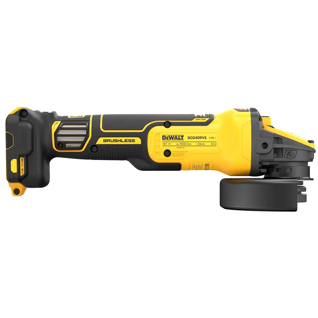 Smerigliatrice Angolare Dewalt DCG409VSNT-XJ 18V