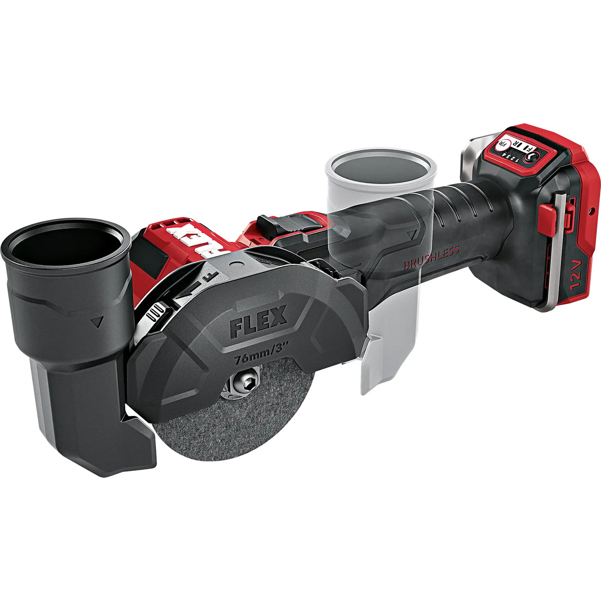 Flex LBE 76 12V EC C vinkelslip