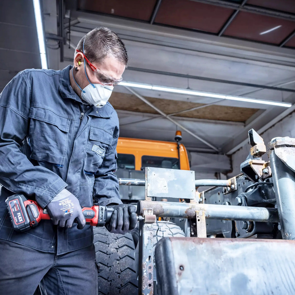 Flex DGE 25 EC C 18V Rak slipmaskin