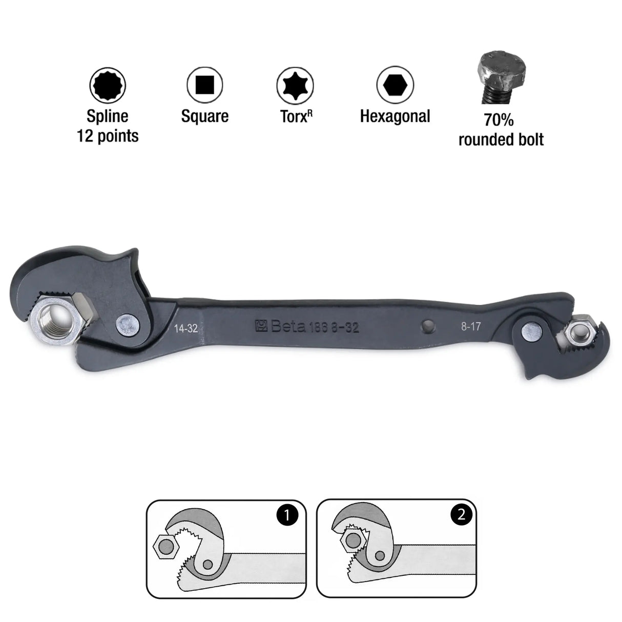 Chiave universale autoserrante Beta 186