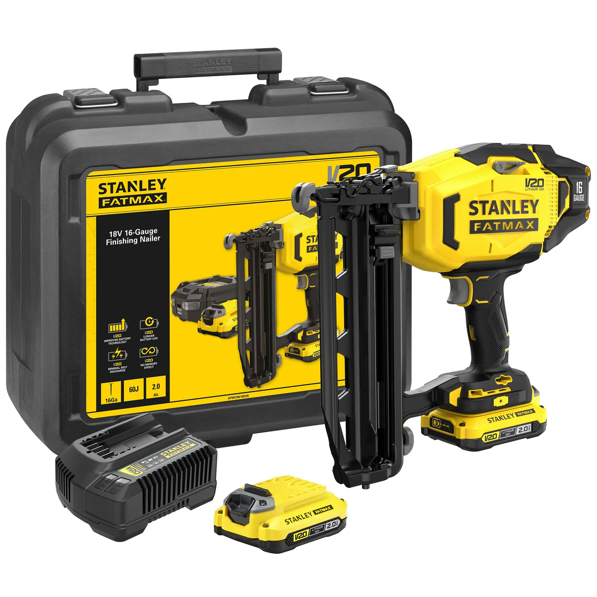 Nailer Stanley SFMCN616D2K-QW 18v 2Ah