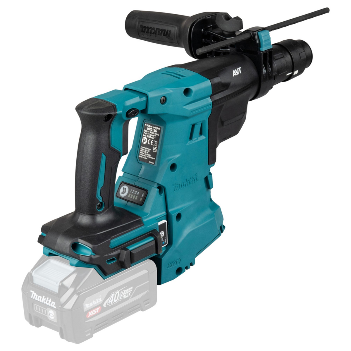 HR012GZ01 - Makita slagborrmaskin HR012GZ01 XGT 40V SDS-Plus 28mm 3.3J - Bild 5