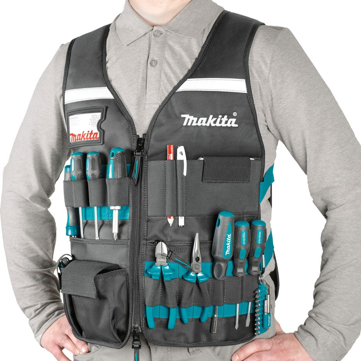 E-15609 - Work Vest Makita E-15609 with Adjustable Pockets - Image 4