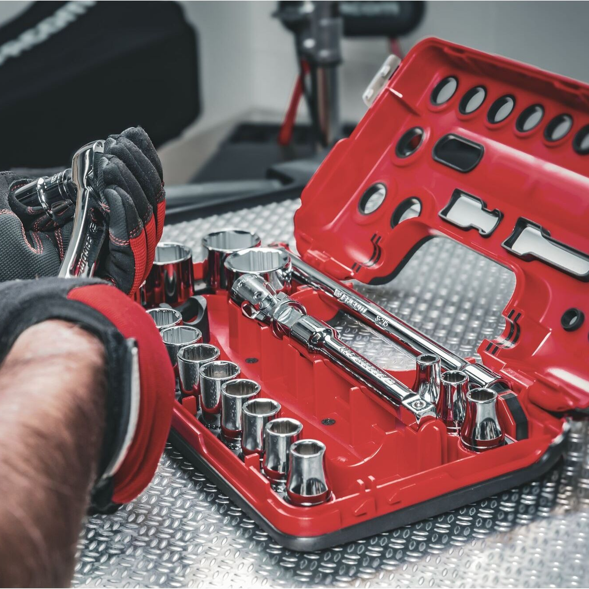 SL.DBOX1GRPPB - Facom SL.DBOX1GRPPB 1/2" OGV Grip 21-delars hylsnyckelsats - Bild 10