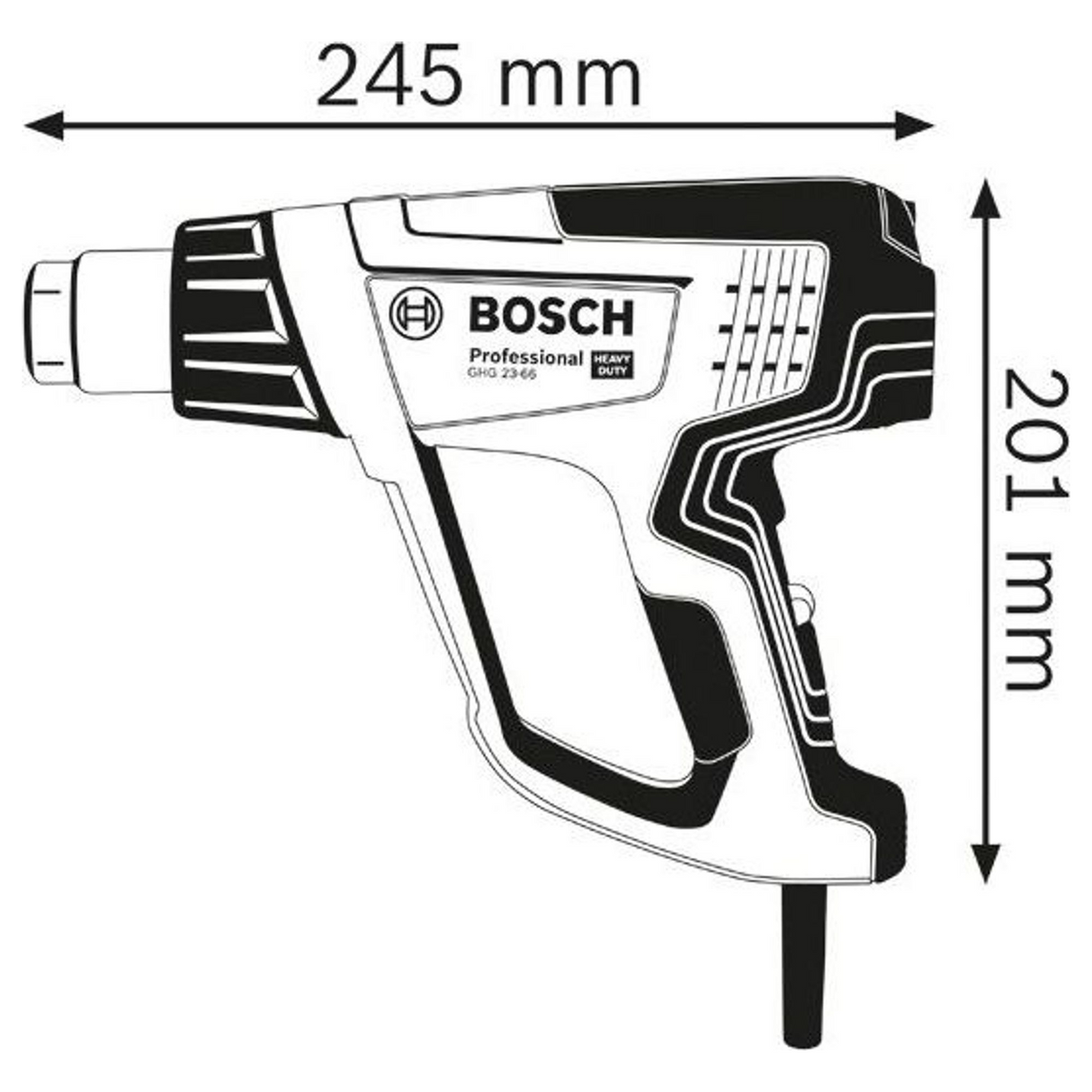 06012A6300 - Heat gun Bosch GHG 23-66 PRO 2300W - Image 22