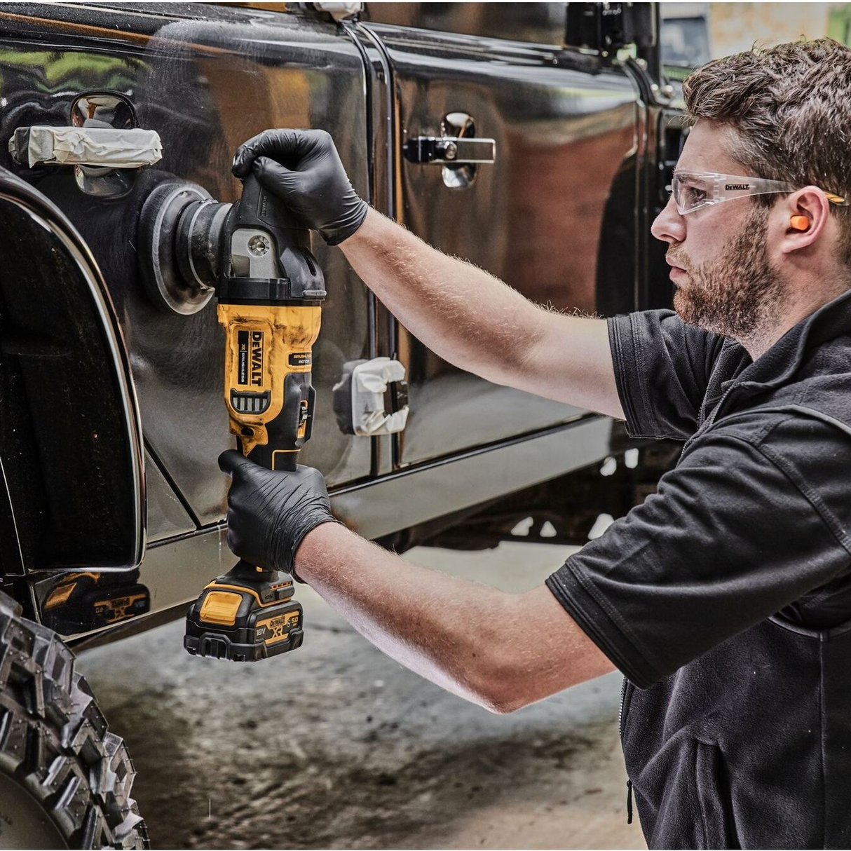 DCM848N-XJ - Dewalt DCM848N-XJ 18V 125mm polermaskin - Bild 3