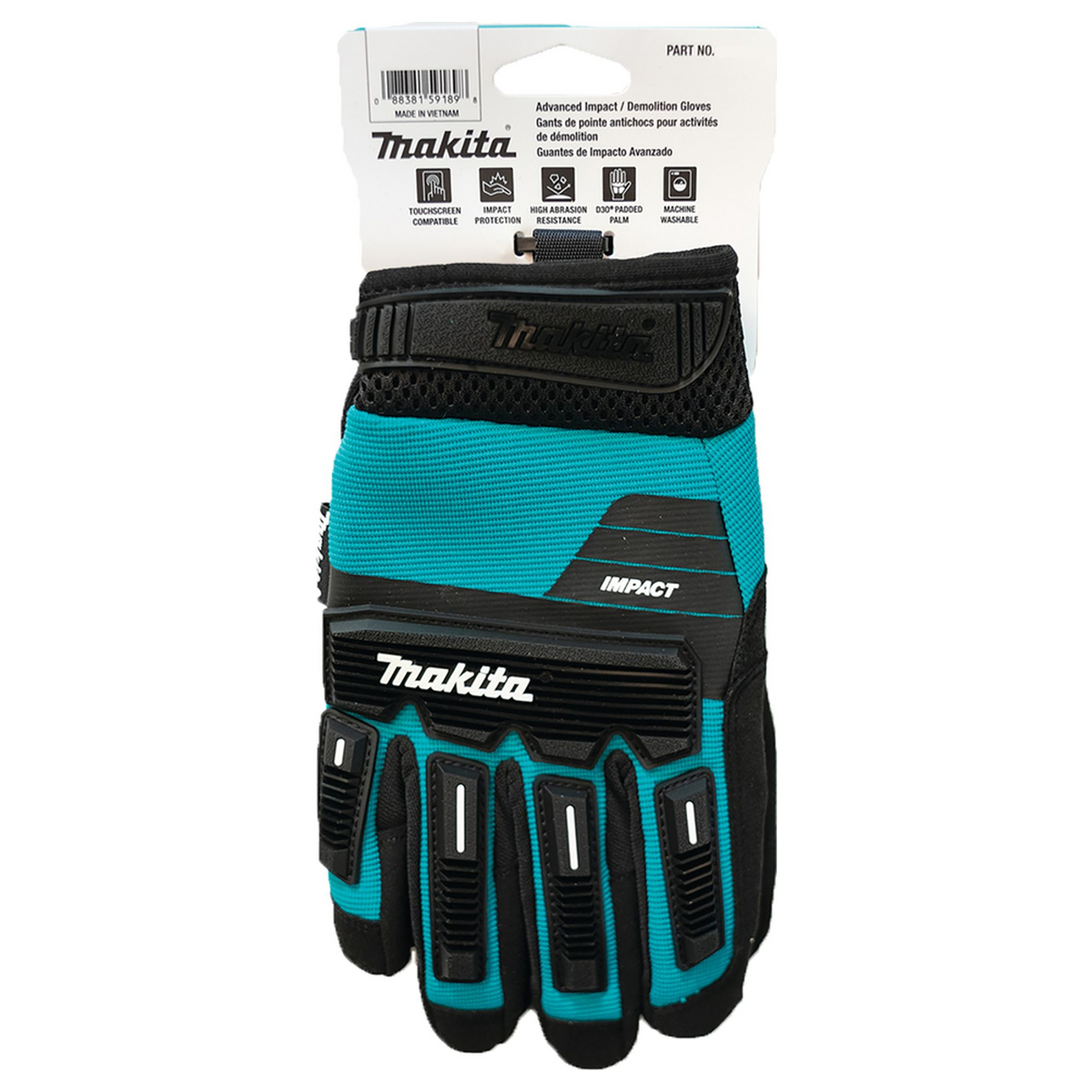 P-84573 - Shockproof Demolition Gloves Makita P-84573 Size L - Image 4