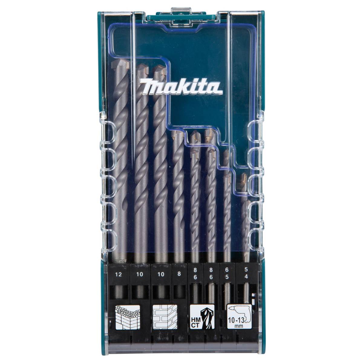 D-77126 - Masonry Drill Bit Set Makita D-77126 Cylindrical Shank 12 pieces - Image 2