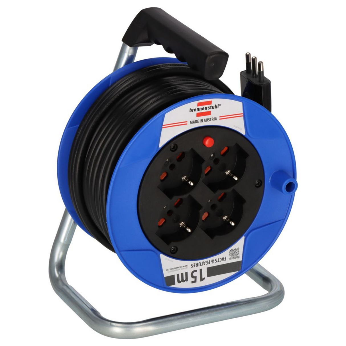 1079185 - BAT ST 180 15m 4-Socket 3500W Cable Reel