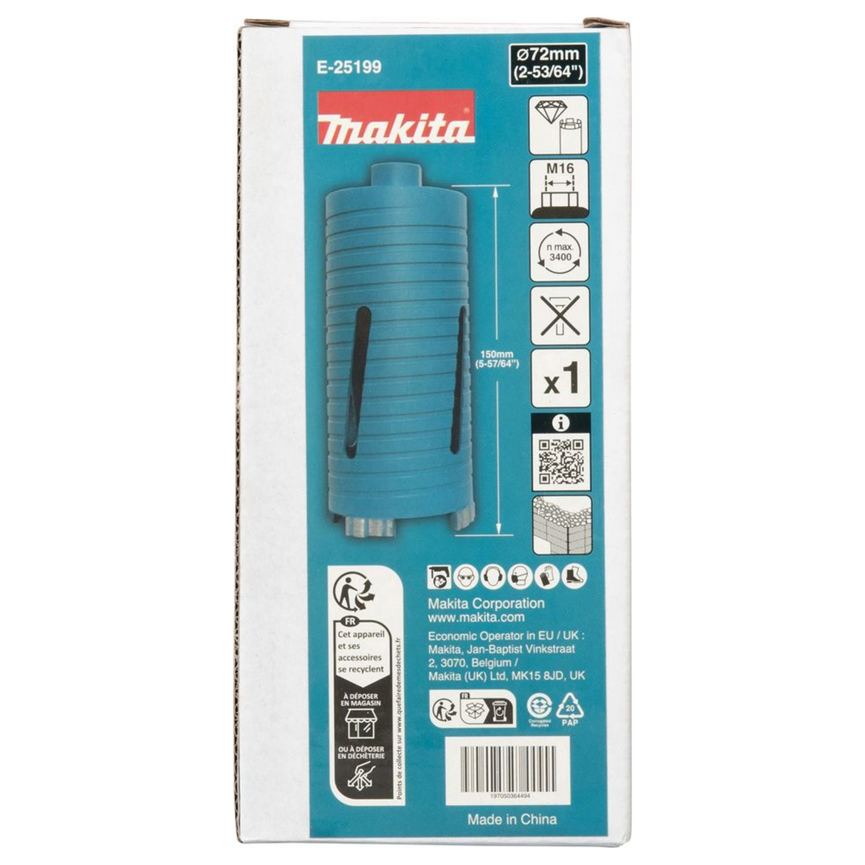E-25199 - Diamond Crown Makita E-25199 72x150mm M16 - Image 5