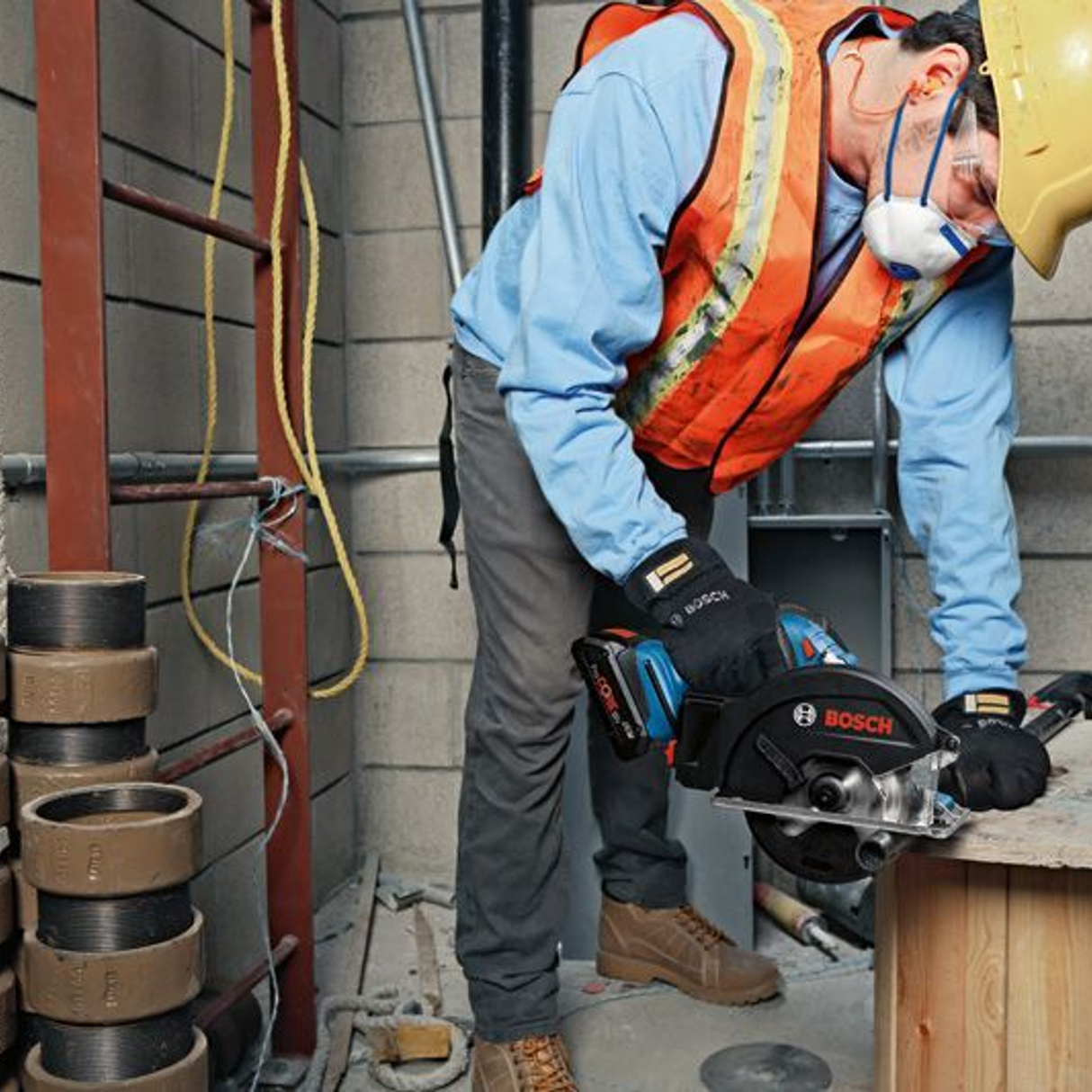 06016B8001 - Bosch Professional GKM 18V-50 PRO 18V Cirkelsåg - Bild 19