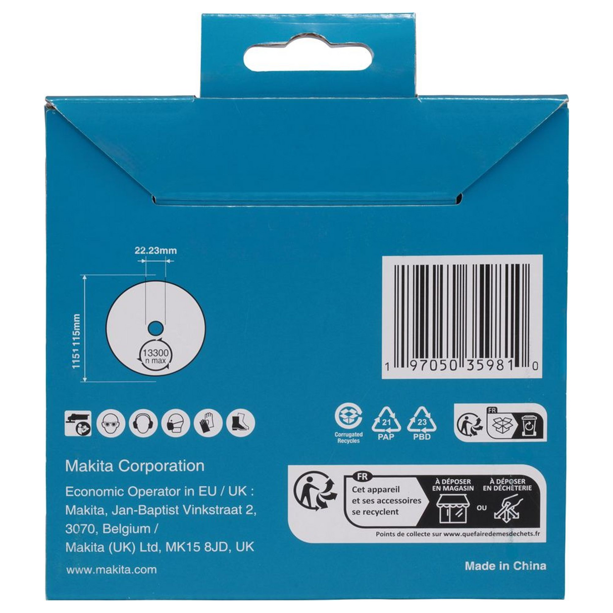 D-80151 - Diamond Disc Makita D-80151 115mm Marble Granite - Image 5