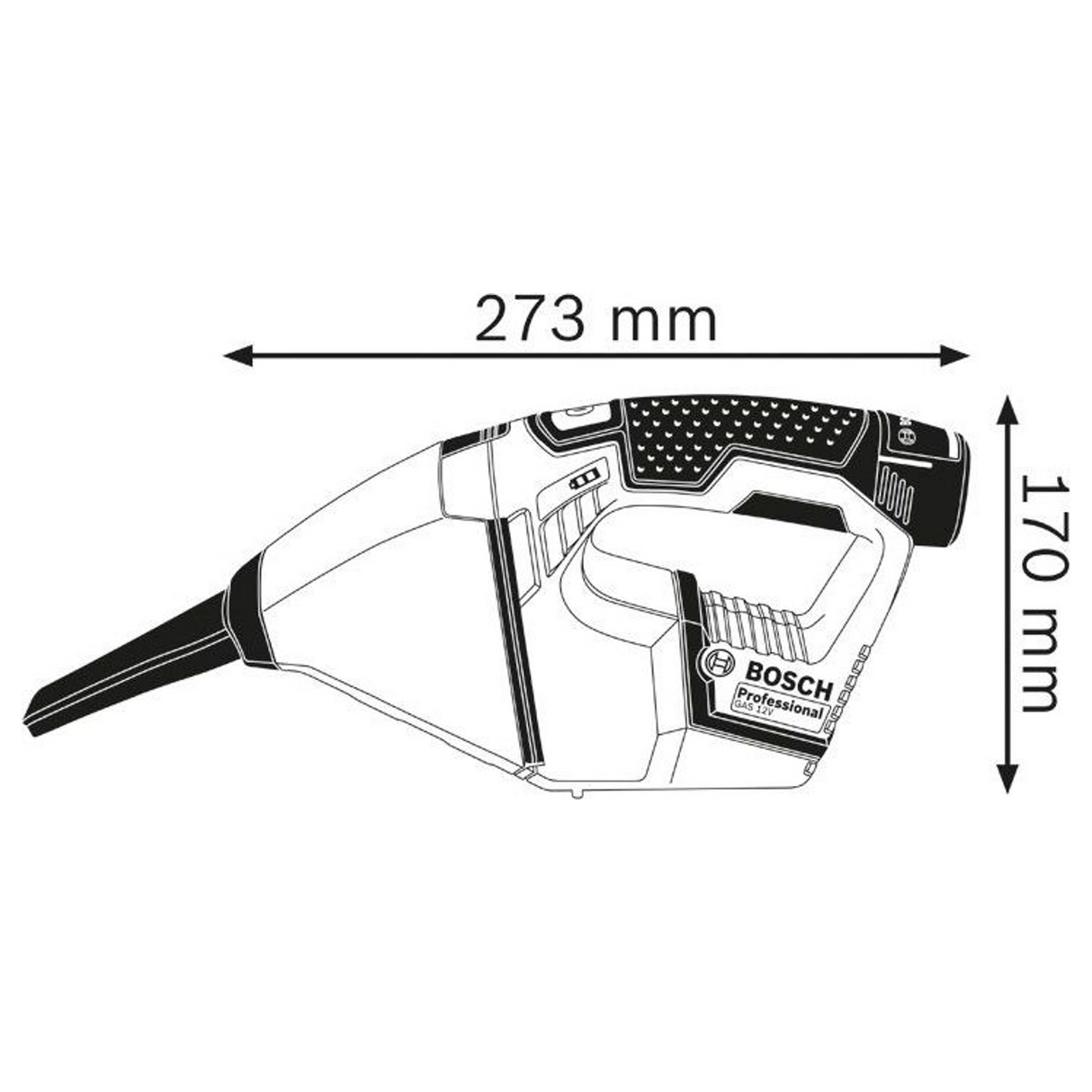 06019E3000 - Vacuum cleaner Bosch GAS 12V PRO 12V - Image 20