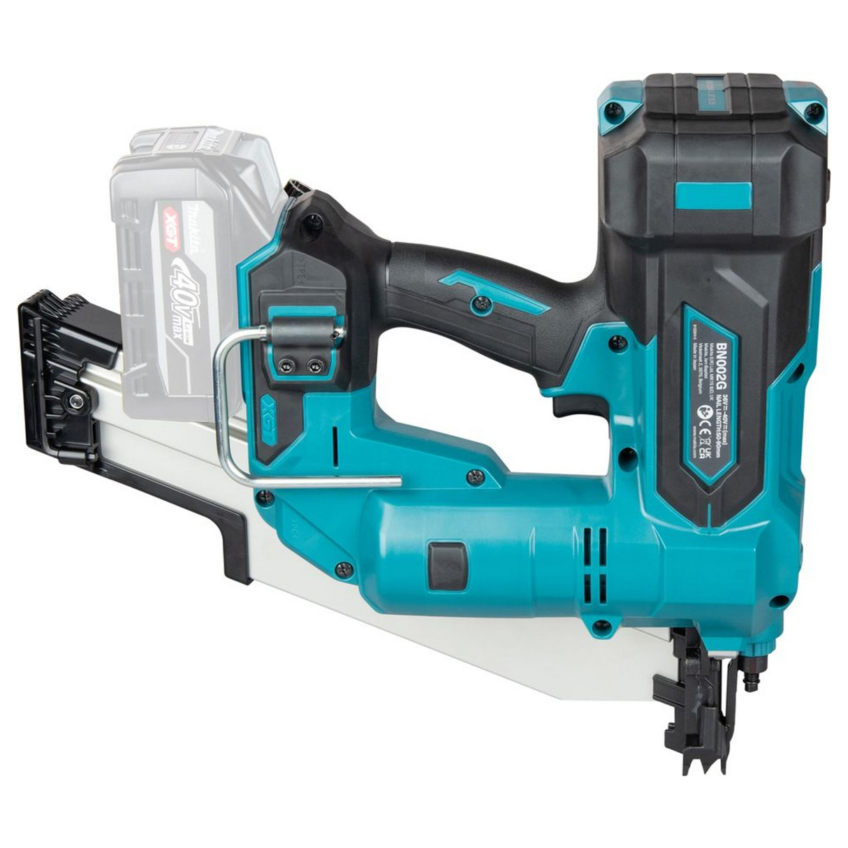 BN002GZ - Makita BN002GZ XGT 40V spikpistol - Bild 6