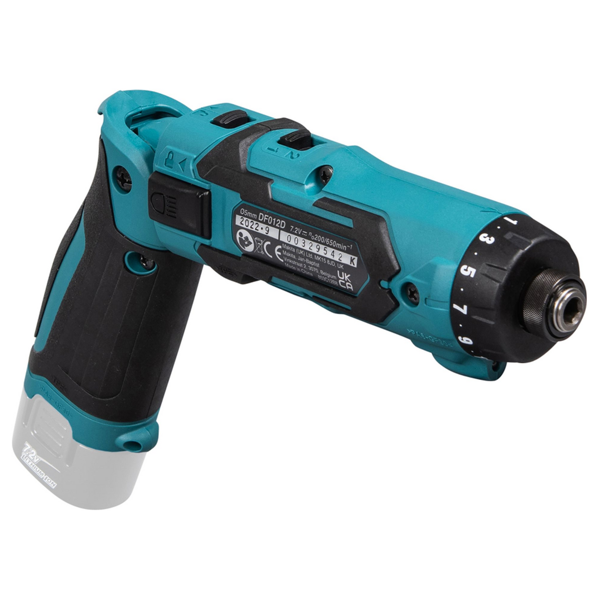 DF012DZ - Makita DF012DZ 7.2V sladdlös borrskruvdragare - Bild 7