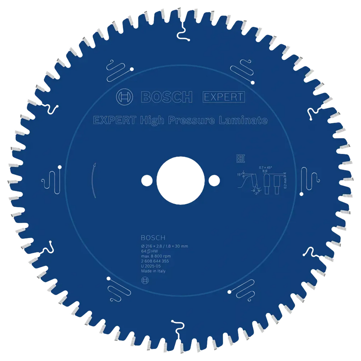 2608644355 - Lama Circolare Bosch Expert High Pressure Laminate 216mm