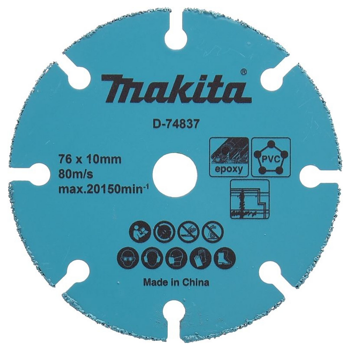 D-74837 - Tungsten Carbide Cutting Disc Makita D-74837 76x10mm - Image 2