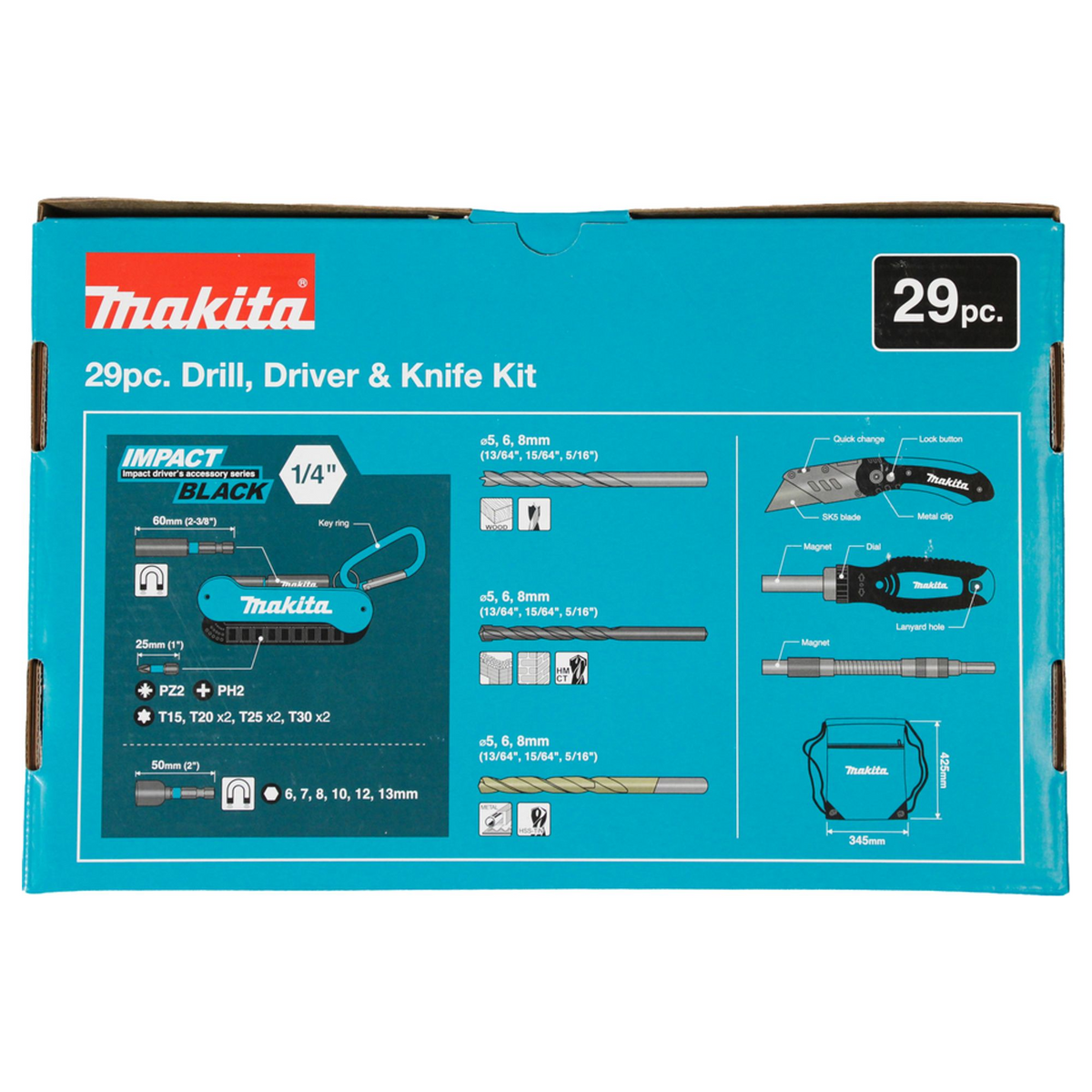 E-30053 - Set Avvitatura e Foratura Makita E-30053 29 Pezzi - Immagine 4