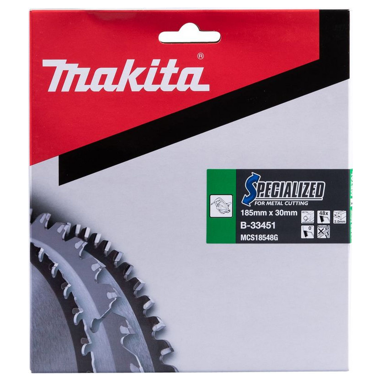 B-33451 - Lama Specialized TCT Makita B-33451 185x30mm 48T - Immagine 4