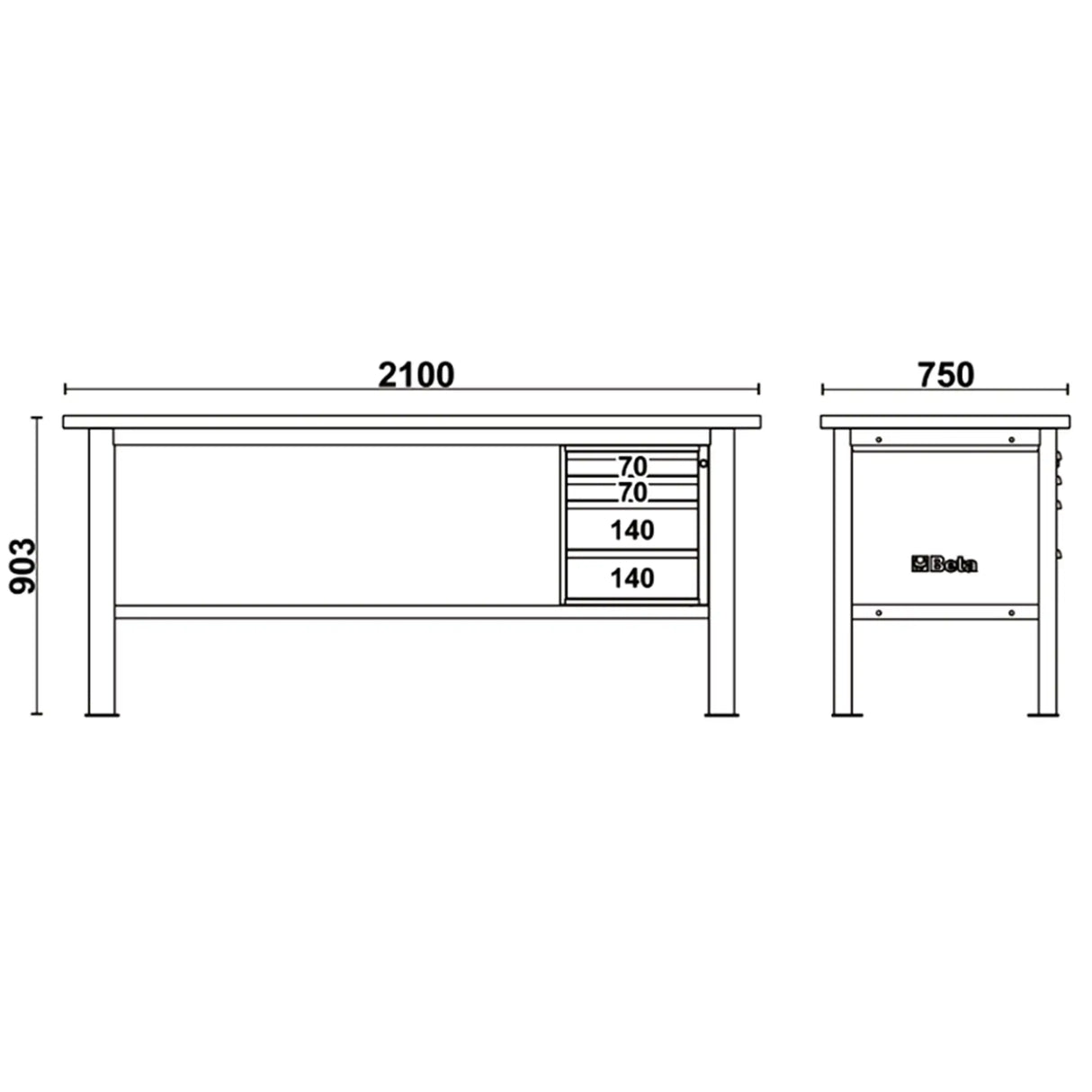 Beta C58BC-X2.1 arbetsbänk