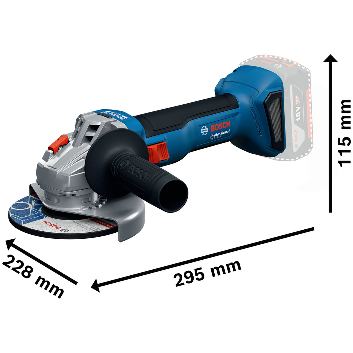 Combo Kit Bosch GSB 18V-65 + GWS 18V-8 18V 4Ah