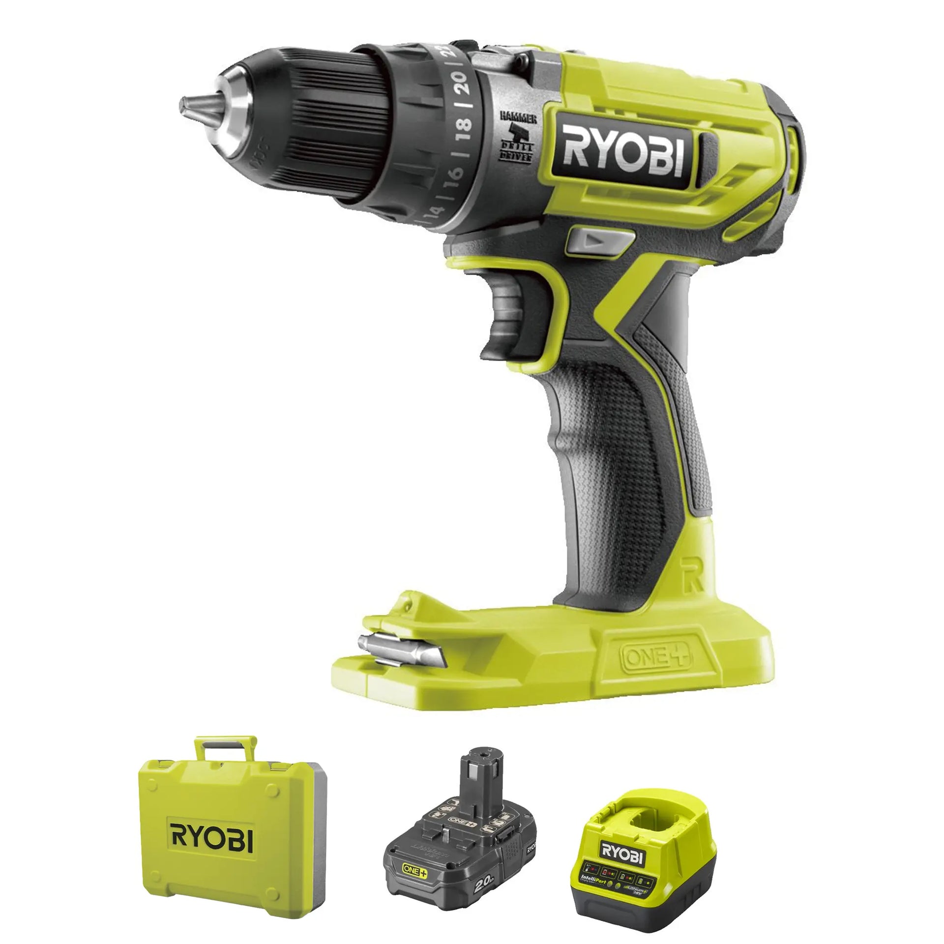 Impact Wrench Ryobi R18PD2-120B 18V 2Ah