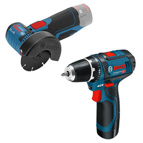 Combo Kit Bosch Professional GSR 12V-15 + GWS 12V-76 12V 2Ah
