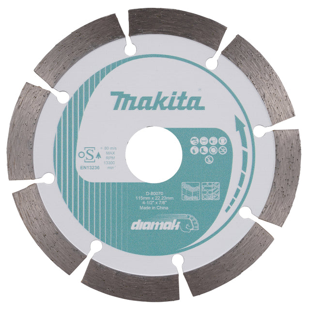 D-80070 - Segmented Diamond Blade Makita D-80070 115mm - Image 2