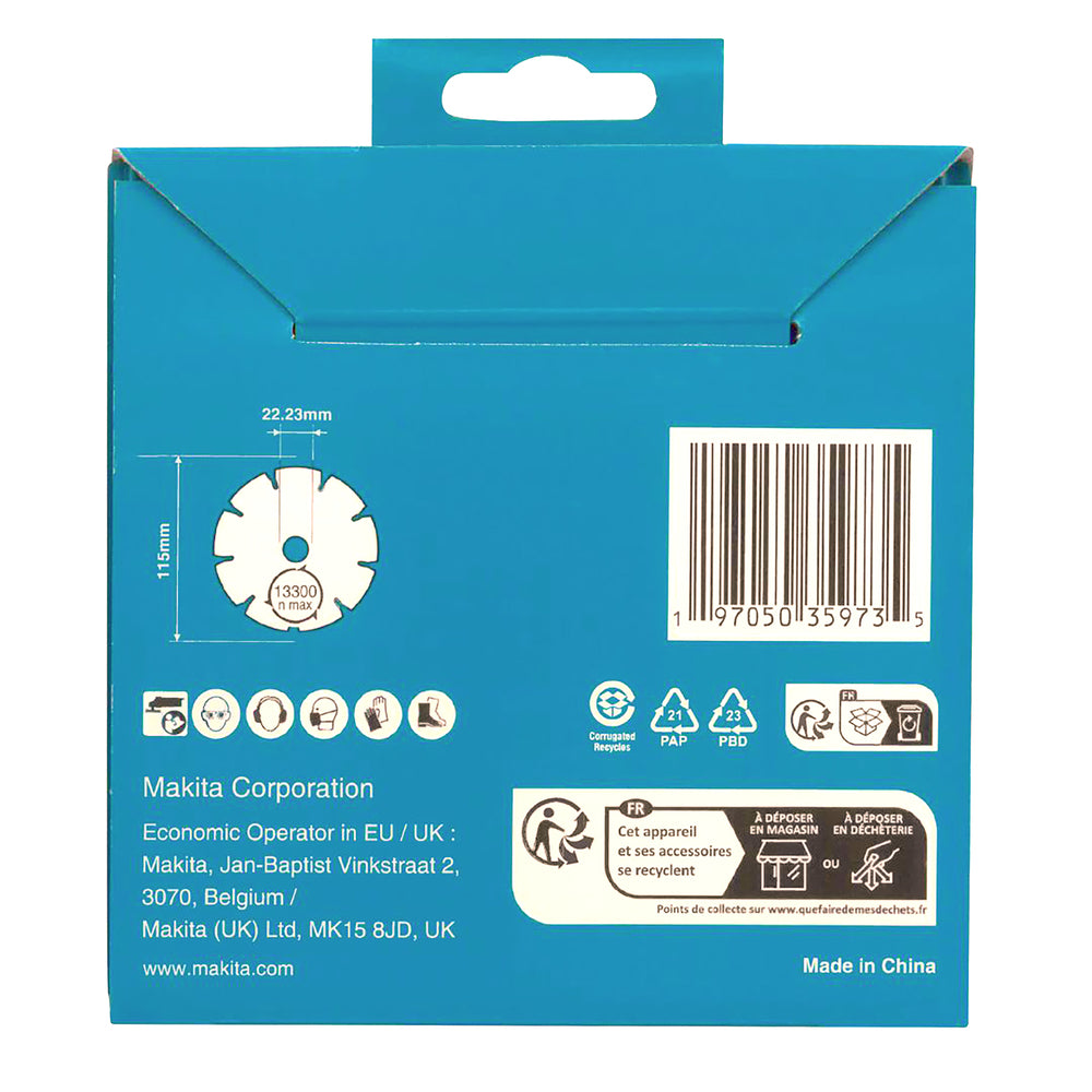 D-80070 - Segmented Diamond Blade Makita D-80070 115mm - Image 5
