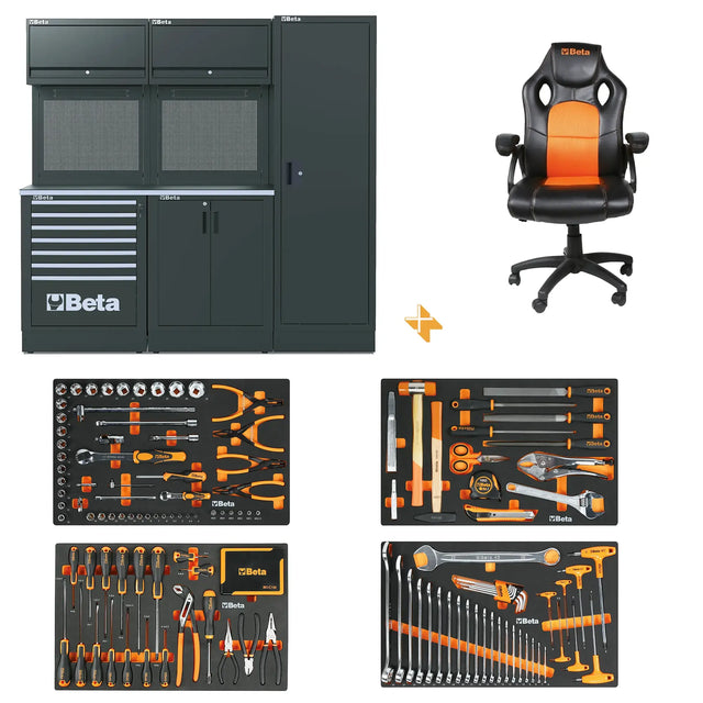 Arredo officina Beta RSC50 2.0 D con 224 Utensili e Poltrona in Omaggio