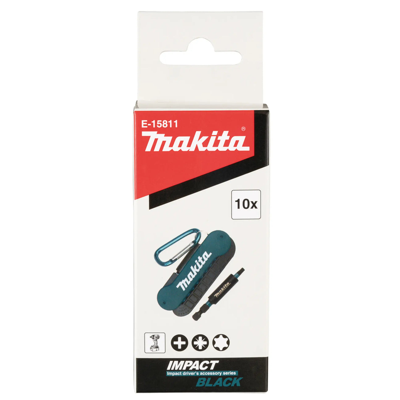 Makita E-15811 Black Impact Driver Bit Set