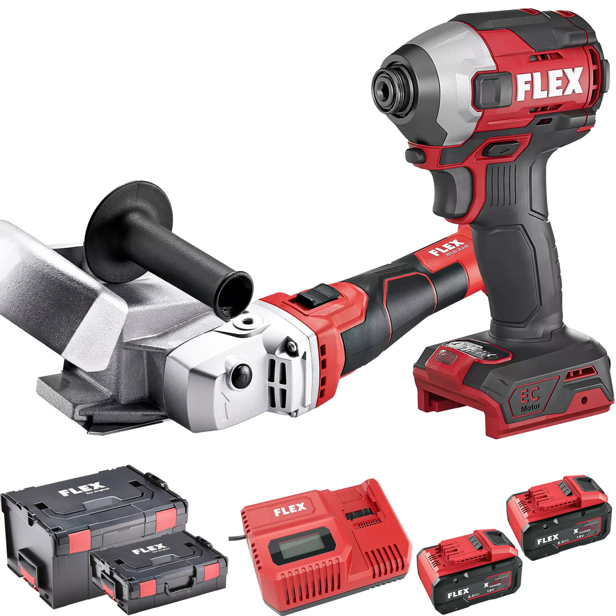 Combo Kit Flex V RFE 40 EC + V ID 1/4" EC HD 18V 8Ah