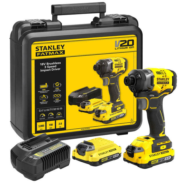 Avvitatore a Impulsi Stanley SFMCF820D2K-QW 20V 2Ah