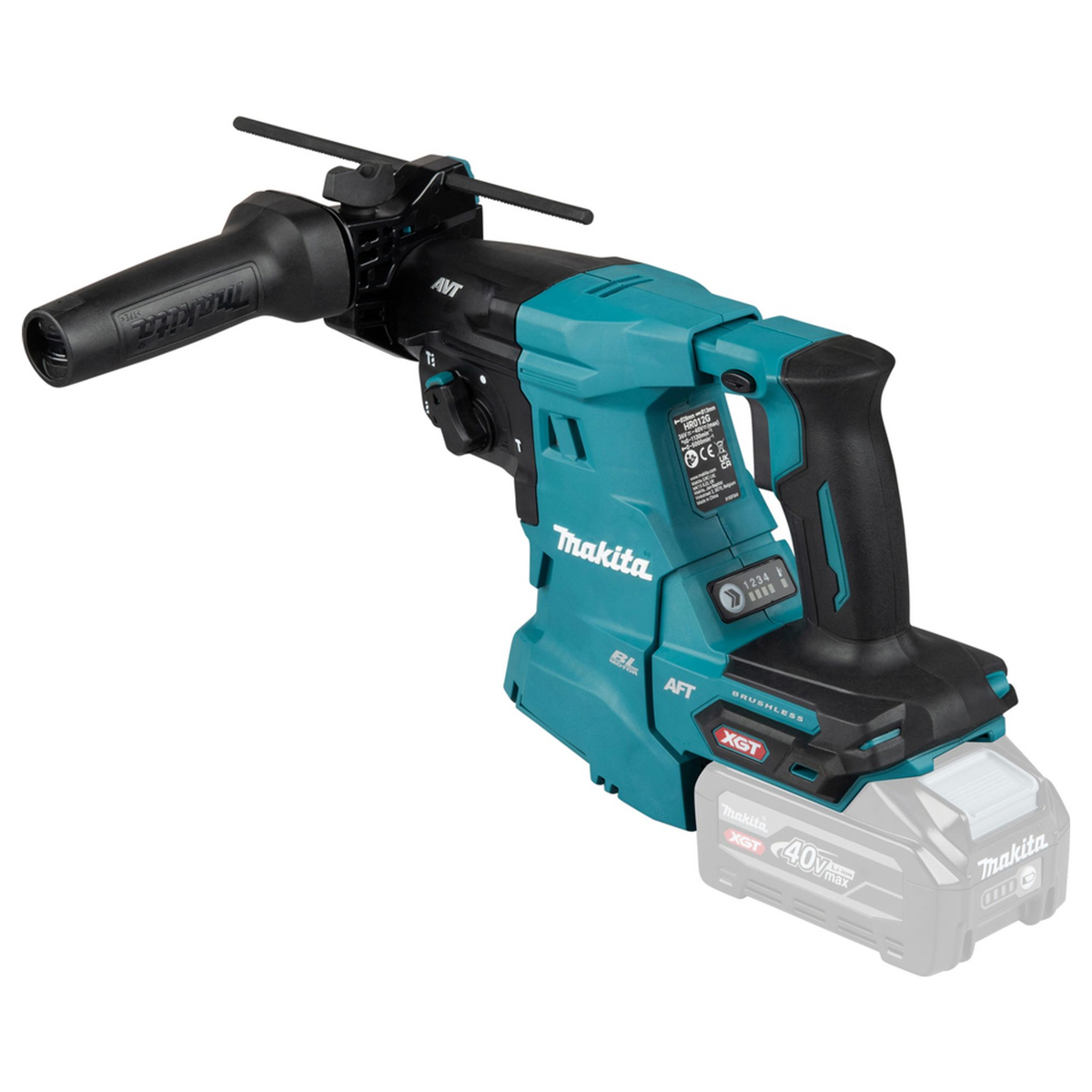 HR012GZ01 - Makita slagborrmaskin HR012GZ01 XGT 40V SDS-Plus 28mm 3,3J - Bild 3