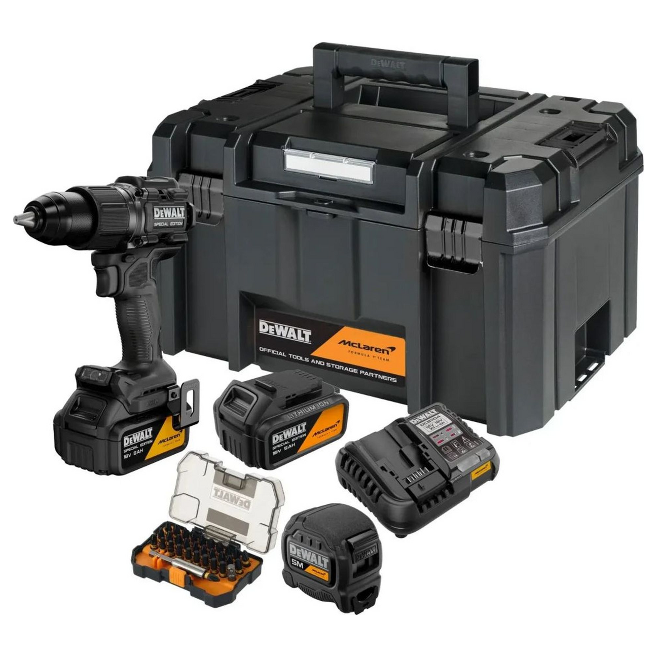 DCD86MP2KT-QW - Impact Drill Driver DeWalt DCD86MP2KT-QW McLaren Special Edition 18V 5Ah