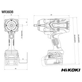 WR36DBWRZ - HiKOKI WR36DBWRZ 36V slagskruvmejsel - Bild 3