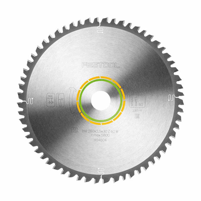 Lama universale HW Festool W60 260x2,5x30