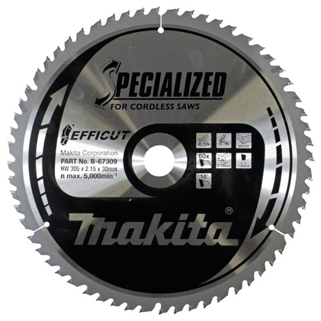 B-67309 - Makita B-67309 Efficut TCT-klinga 305x30mm 60 tänder - Bild 2