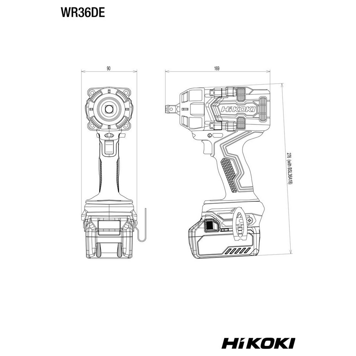 WR36DEWRZ - HiKOKI Impact Wrench WR36DEWRZ 36V - Image 11