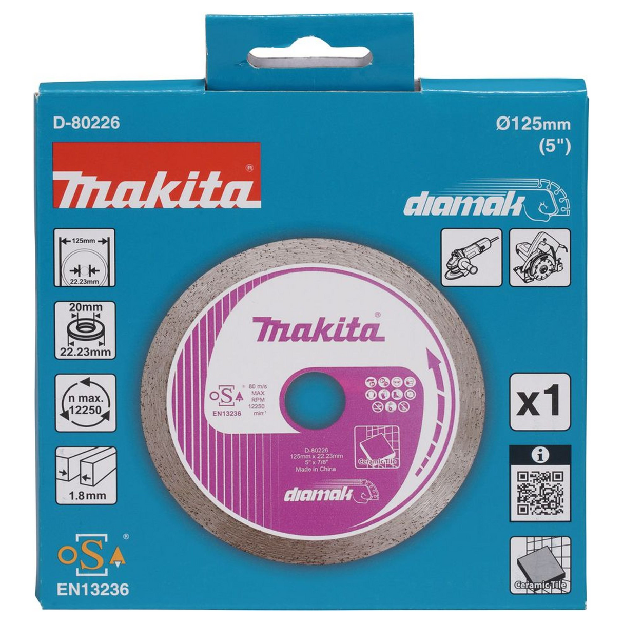D-80226 - Makita D-80226 125mm diamantklinga - Bild 4
