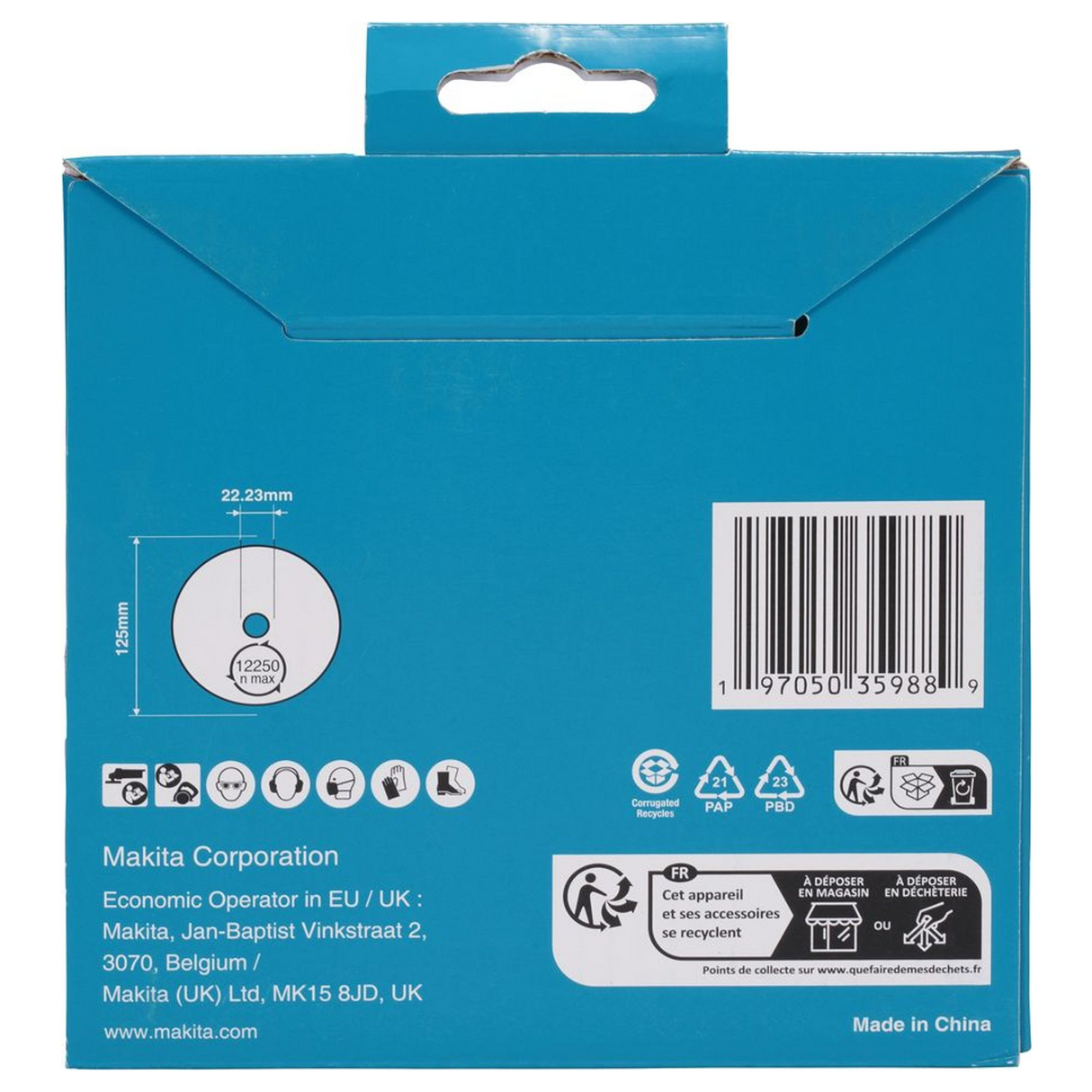 D-80226 - Makita D-80226 125mm diamantklinga - Bild 5
