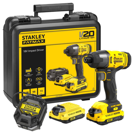 SFMCF800C2K-QW - Stanley FatMax SFMCF800C2K-QW 18V 1.5Ah slagskruvmejsel