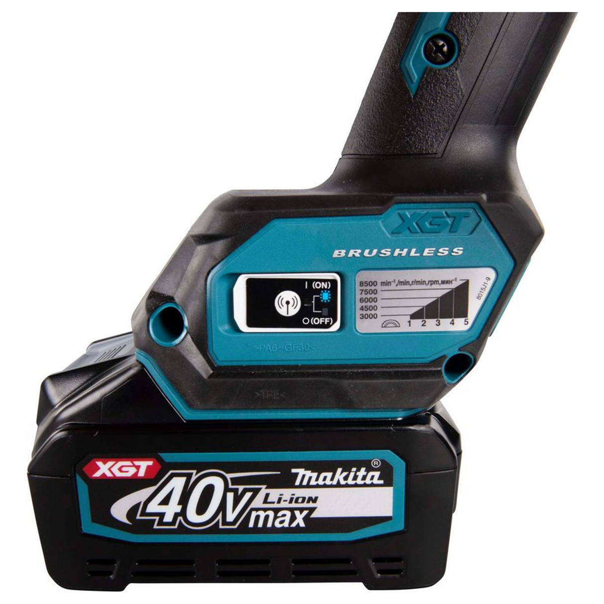 GA023GU201 - Makita GA023GU201 40V 4Ah vinkelslip - Bild 11